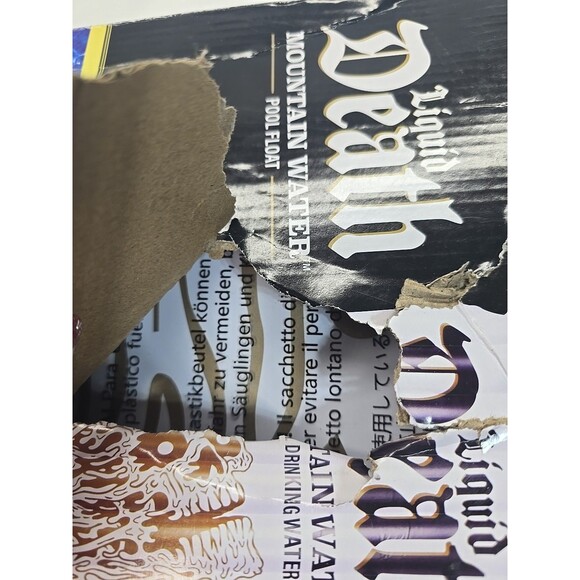 Liquid Death 6’ Pool Float: Adult Novelty Water Inflatables Quench Your Thirst - Picture 9 of 9